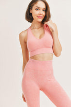 Load image into Gallery viewer, Peach Seamless Sports Bra & Seamless Legging Set