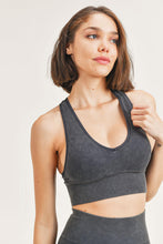 Load image into Gallery viewer, Slate Gray Seamless Sports Bra &amp; Seamless Legging Set