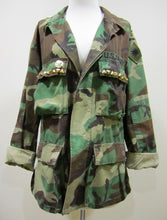 Load image into Gallery viewer, Vintage Camoufalge Army Jacket Embellished